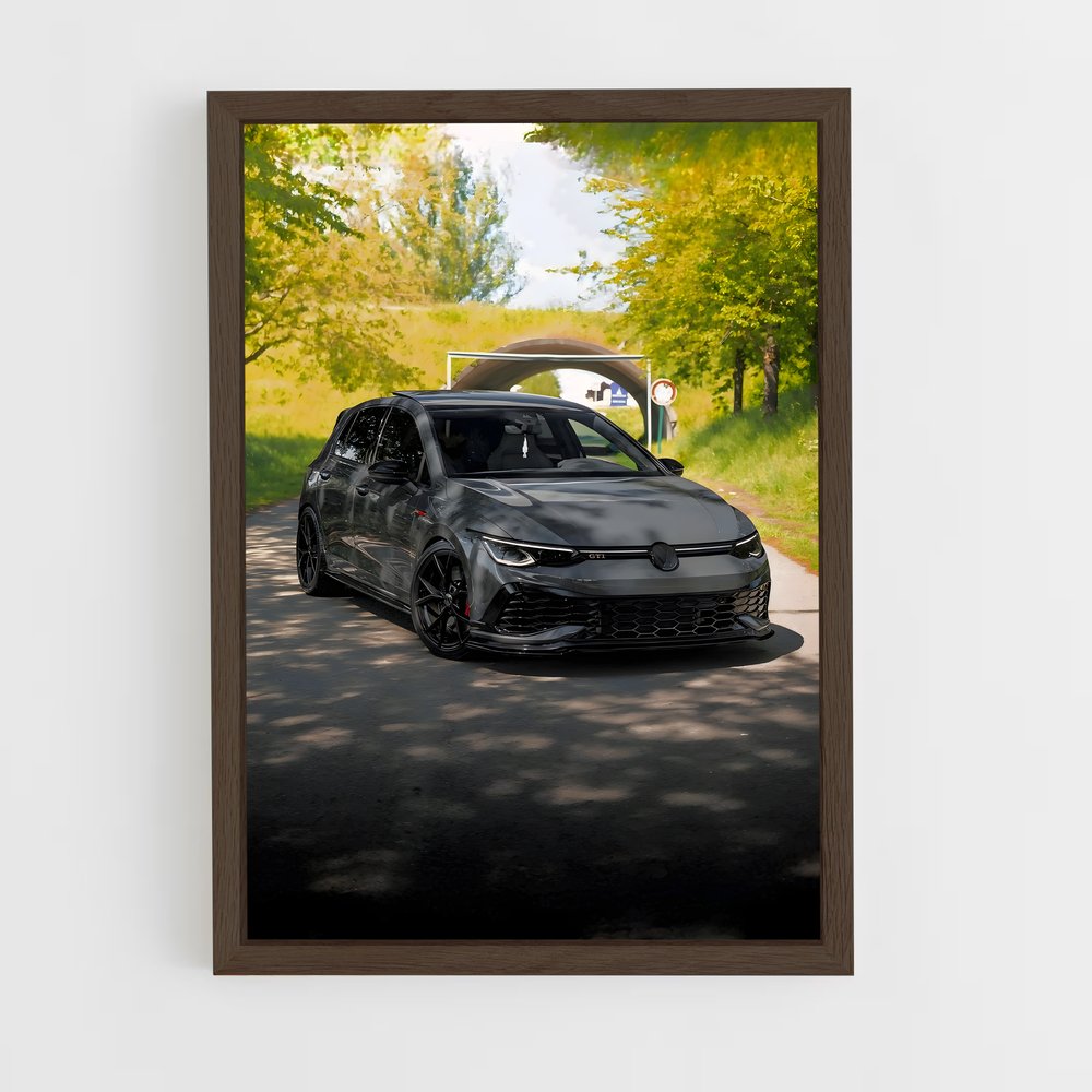 Poster Golf GTI Noir – affiche Volkswagen (vue 5)